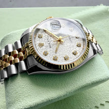 Load image into Gallery viewer, 36mm Rolex 116233 Datejust Jubilee Box Papers - Diamond Anniversary Silver Dial