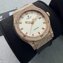 Load image into Gallery viewer, 42mm 18k Rose Gold Hublot 342.0x.2610.lr - Box Papers - Diamond Bezel and Lugs!
