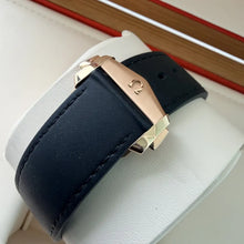 Load image into Gallery viewer, 45mm 18k Rose Gold Omega Seamaster Planet Ocean Chrono 21563465101001 Box Papers