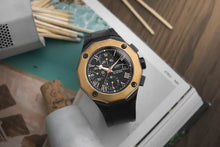 Load image into Gallery viewer, Baume Mercier 43mm Riviera Chronograph 8712 Solid 18K gold Bezel