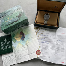 Load image into Gallery viewer, 2002 Rolex Date 15210 Blue Polished and Serviced! Box Papers dated 2004