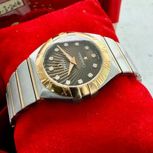 Load image into Gallery viewer, 27mm Omega Constellation Chocolate Diamond Dial 12320276063001  Box + papers