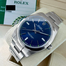 Load image into Gallery viewer, Rolex 39mm Oyster Perpetual 114300 Oyster Blue dial – Box / Papers