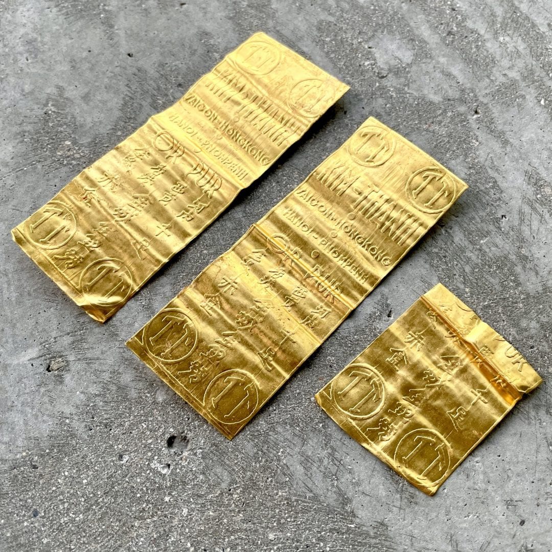 1955 -1975 Genuine Kim Thanh Gold bar .9999 Fine Gold - Piece of