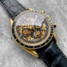 Load image into Gallery viewer, 1992 Omega Speedmaster Gold Skeleton 3696.50.81 Armin Strom - 50 Pieces Made