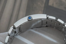 Load image into Gallery viewer, Ladies Audemars Piguet Promesse 67259ST Blue Dial Diamond Bezel