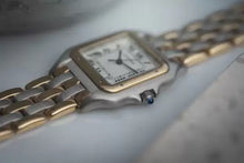 Load image into Gallery viewer, Ladies Cartier Panthère 83949 Steel + 18K gold - 3 Gold Row Bracelet