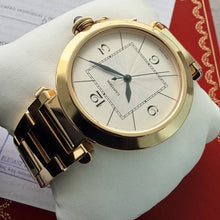 Load image into Gallery viewer, Mens 42mm 18k Gold Cartier Pasha 2726 - Box Papers +Cartier service 232 Grams
