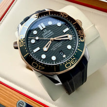 Load image into Gallery viewer, Omega Seamaster 300m Two Tone 18k Rose Gold 210.22.42.20.01.002 - Box + Papers