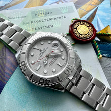Load image into Gallery viewer, Original Owner! 2004 Rolex Yachtmaster Platinum Bezel 16622 Serviced Box+ Papers