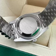 Load image into Gallery viewer, Rolex 36mm Datejust 116244 Black Roman Numeral Box/ Papers Factory Diamond Bezel