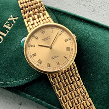 Load image into Gallery viewer, Rolex Cellini 18k yellow Gold 5144 Unpolished Factory Diamond Dial