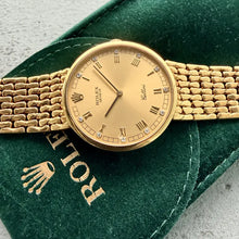 Load image into Gallery viewer, Rolex Cellini 18k yellow Gold 5144 Unpolished Factory Diamond Dial