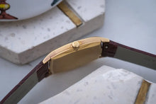 Load image into Gallery viewer, Rolex Cellinni  18k Gold 3807 Tonneau Case- Bold Red Vignette Dial
