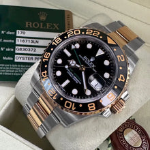 Load image into Gallery viewer, Rolex GMT Master II 116713 Two Tone - Box / Papers - Unpolished with stickers!