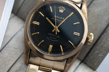 Load image into Gallery viewer, Rolex Meritus Black Dial 6594 - 1030 Butterfly Movement for 6542 Serviced