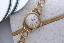 Load image into Gallery viewer, Rolex Oyster Perpetual 18k Solid Yellow Gold 6620 -on vintage curb link bracelet