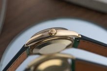 Load image into Gallery viewer, Rolex Oyster Perpetual Gold 1005 Fluted Bezel Alpha Douphine Hands