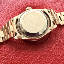 Load image into Gallery viewer, Rolex President Solid Gold 69178 Stunning Ruby diamond dial + Ruby Diamond Bezel