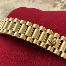 Load image into Gallery viewer, Rolex President Solid Gold 69178 Stunning Taupe diamond dial Ruby Diamond Bezel