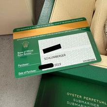 Load image into Gallery viewer, NOS 2019 Rolex 116610LN Ceramic Submariner 116610 SCHLUMBERGER Fully Stickered!