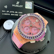 Load image into Gallery viewer, Tutti Frutti Hublot Pink Sapphires 341.xp.2770.NR.1205 Box and Papers