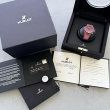 Load image into Gallery viewer, Tutti Frutti Hublot Pink Sapphires 341.xp.2770.NR.1205 Box and Papers