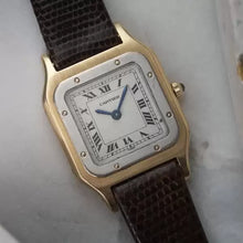 Load image into Gallery viewer, Vintage Cartier Santos Dumont solid 18k Gold 96062 - Extra Plate