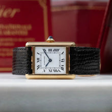 Load image into Gallery viewer, Vintage Cartier Tank Louis solid 18k Gold 78087 - Box + Papers - Collector's set