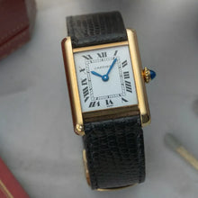 Load image into Gallery viewer, Vintage Cartier Tank Louis solid 18k Gold 78087 - Box + Papers - Collector's set