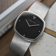 Load image into Gallery viewer, Vintage Audemars Piguet solid white gold black dial diamond markers / hands