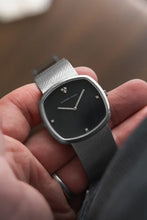 Load image into Gallery viewer, Vintage Audemars Piguet solid white gold black dial diamond markers / hands