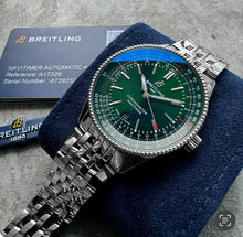 Load image into Gallery viewer, Breitling Navitimer 41mm Automatic A17346 – Box and Papers – Electric Green dial