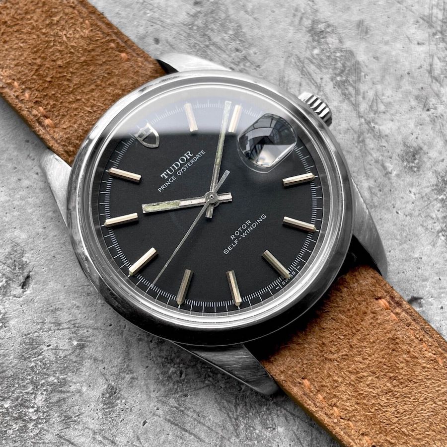 1971 Tudor 38mm Jumbo Prince Oysterdate 7024/0 Mens Watch black