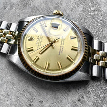 Load image into Gallery viewer, 1973 Rolex Datejust 1601 Two Tone Jubilee - Attractive Wide Boy Pie Pan Dial