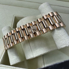 Load image into Gallery viewer, 36mm Rolex President 118238 Black inlayed Roman Number Dial – Serviced