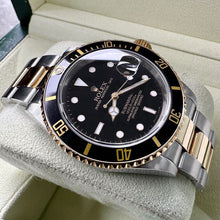 Load image into Gallery viewer, 2007 Rolex Submariner Two Tone 16613T Black Dial 16613 T - Serviced -Box+Receipt