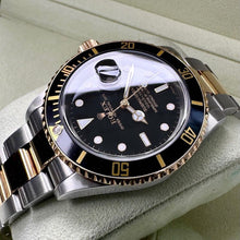 Load image into Gallery viewer, 2007 Rolex Submariner Two Tone 16613T Black Dial 16613 T - Serviced -Box+Receipt