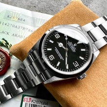 Load image into Gallery viewer, 2001 Rolex Explorer 114270 – Box and Papers + Unpolished - Near NOS with Sticker