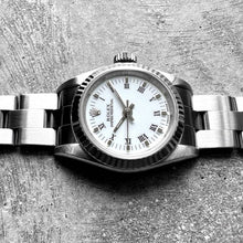 Load image into Gallery viewer, Ladies 26mm Date 67194 Stainless Oyster White dial Roman Numeral Fluted bezel