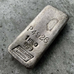 Vintage Engelhard Mocatta 32.15oz Kilo .999 Silver Bar