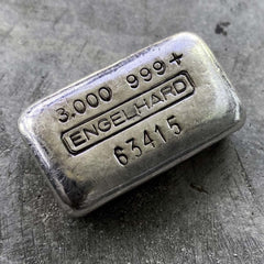 Engelhard 3oz .999 Fine Silver Bar