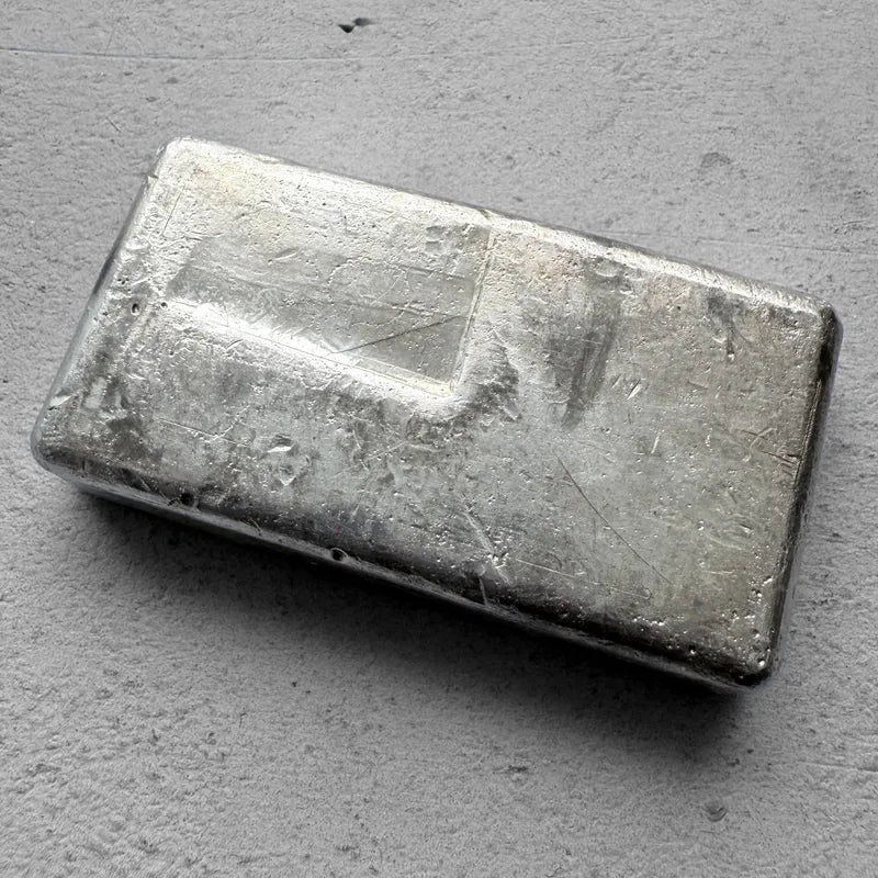 10 oz Engelhard .999 Silver Poured bar 6 digit '153' Serial