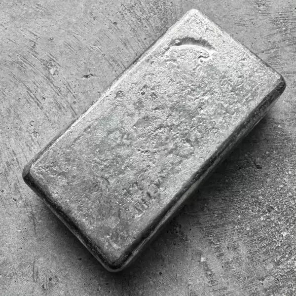 10 oz Johnson Matthey .999 Silver Poured bar - Large Logo