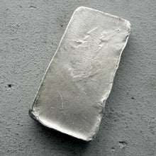 Load image into Gallery viewer, 10oz Indium .999 Silver Poured bar - 1989 Original Receipt!
