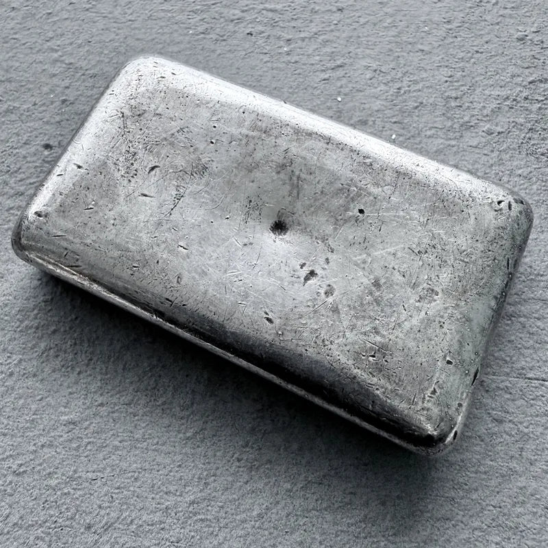 10 oz JMC Johnson Matthey Company .999 Silver Poured bar - Maple Leaf