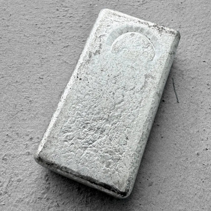 10 oz Johnson Matthey .999 Silver Poured bar - Very Clean Surfaces!