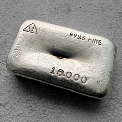 10 oz Delta .999 Silver Poured bar - Nice surfaces!