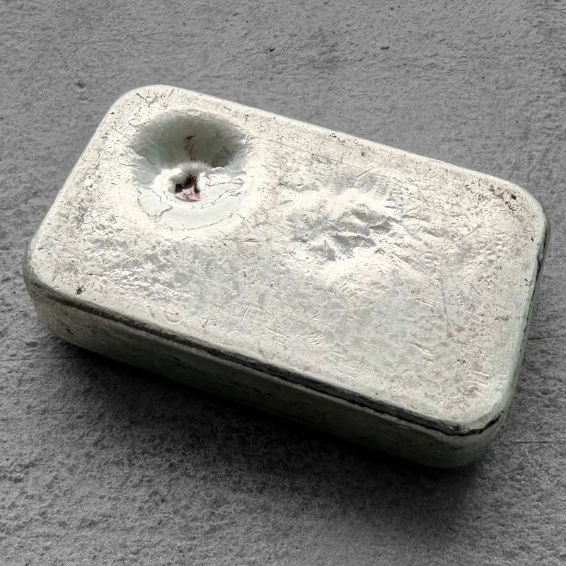 10 oz Delta .999 Silver Poured bar - Nice surfaces!