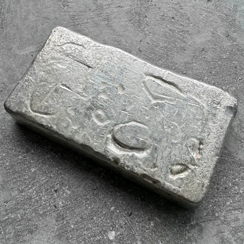 10 oz Engelhard .999 Silver Poured bar 5 digit ’41’ Serial – Nice Pour Lines